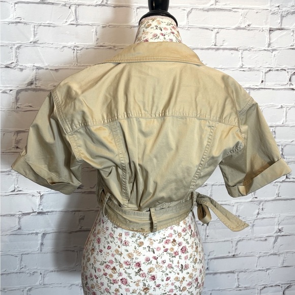 Derek Lam 10 Crosby x RTR Wrap Crop Top Size 4 - Picture 8 of 8